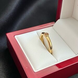 Mejuri Gold Ring with Gem Accent